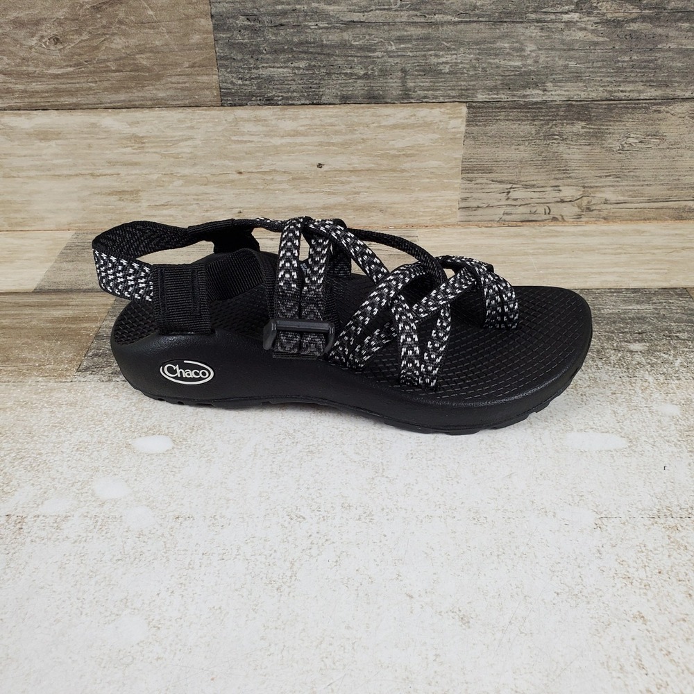 Chaco ZX/2 Womens Sandal Sz 5 W Black Dual Adjustable Straps Wide Width Classic